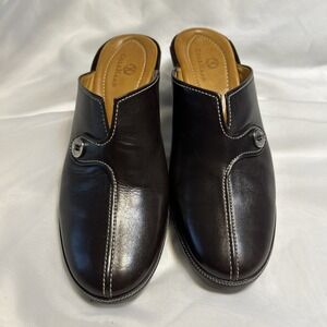 Cole Haan Women's Brown Pumps Open Back Slip On Light Brown Inner Size 8